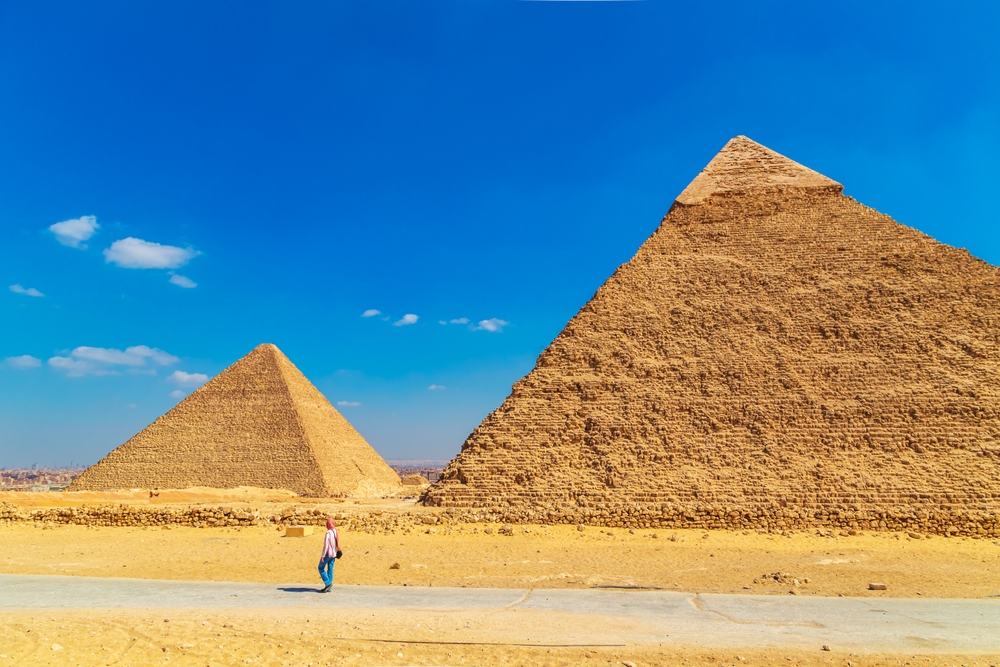 Bilde av en pyramide i Egypt